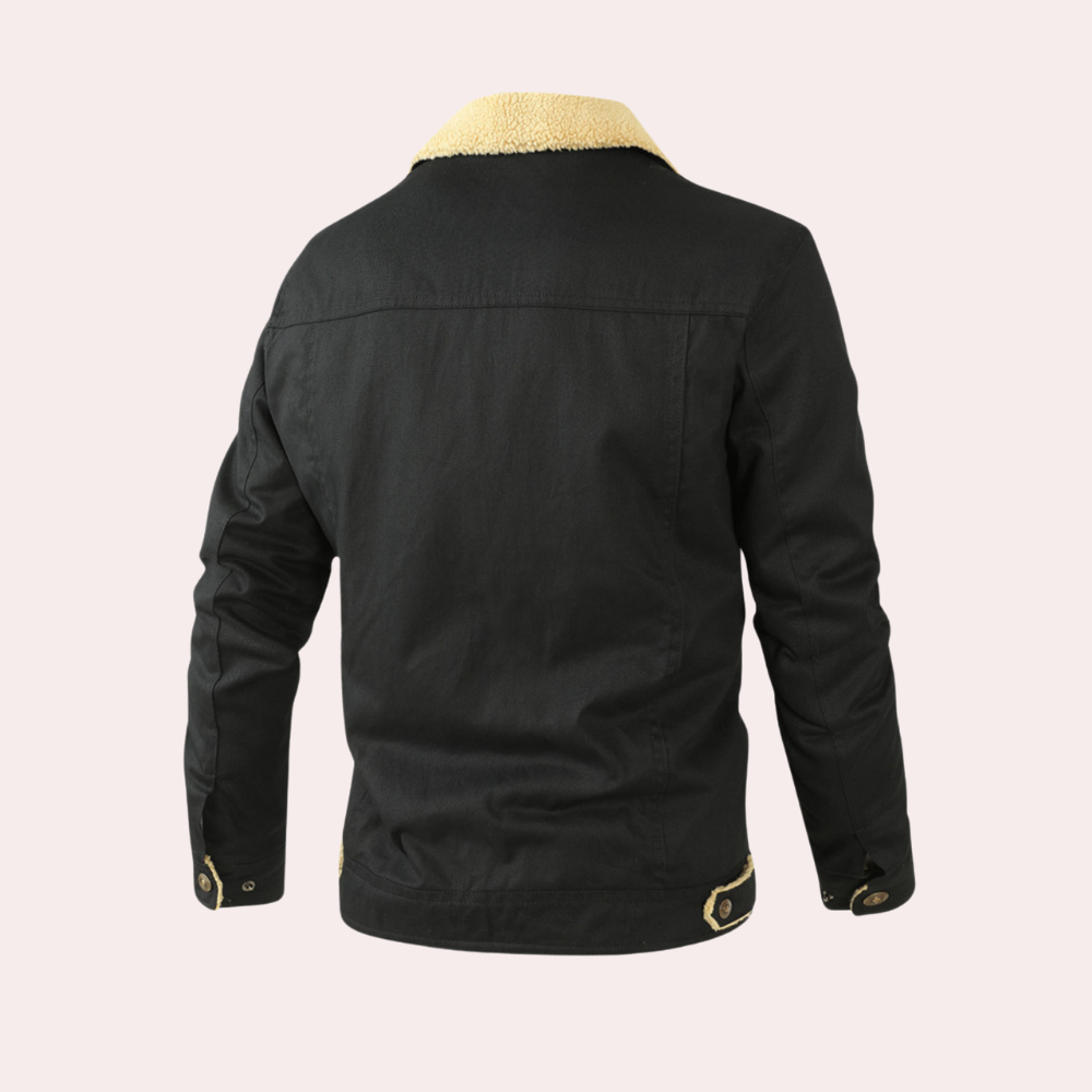 Zenon | Męska Kurtka Sherpa z Podszyciem Fleece
