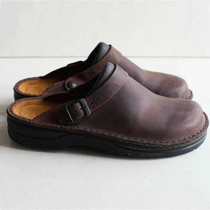 Artur | Stylowe Męskie Skórzane Slipper-Clogi