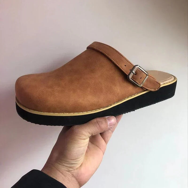 Artur | Stylowe Męskie Skórzane Slipper-Clogi