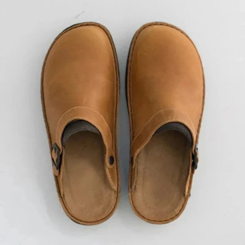 Artur | Stylowe Męskie Skórzane Slipper-Clogi