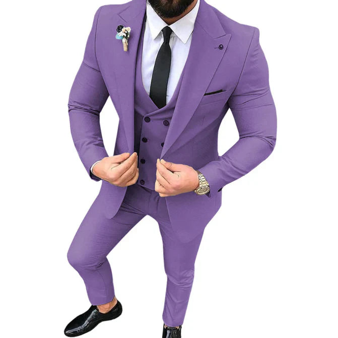 Łukasz | Trzyczęściowy Garnitur Slim Fit dla Mężczyzn