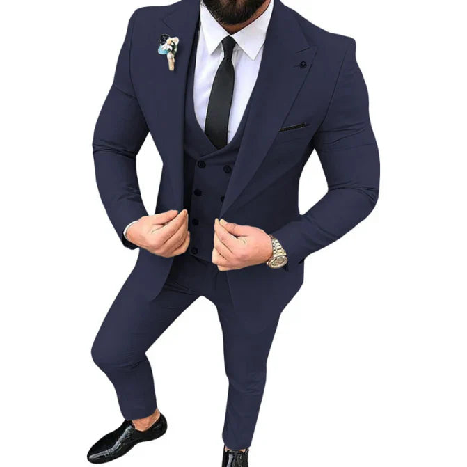 Łukasz | Trzyczęściowy Garnitur Slim Fit dla Mężczyzn