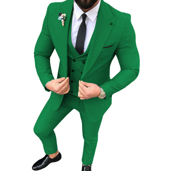 Łukasz | Trzyczęściowy Garnitur Slim Fit dla Mężczyzn