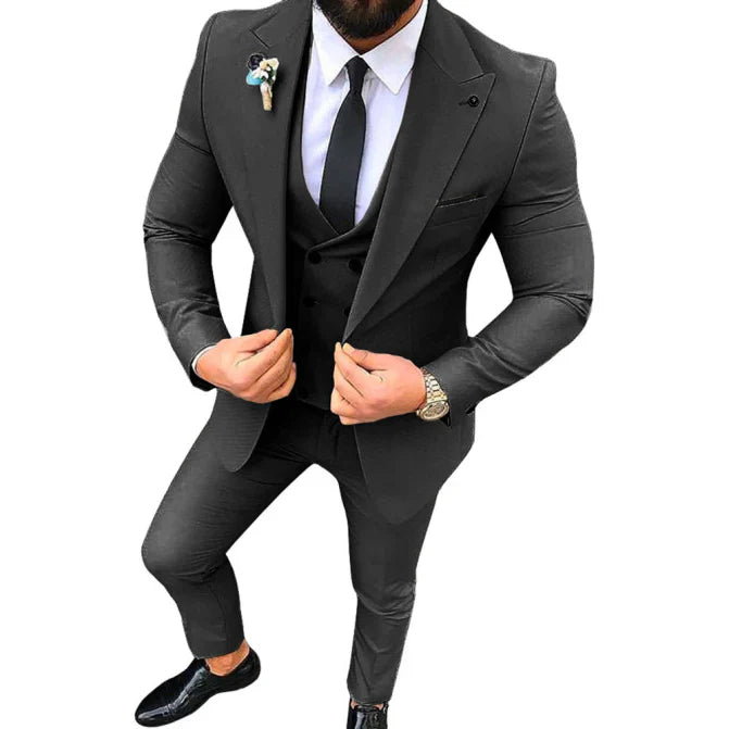 Łukasz | Trzyczęściowy Garnitur Slim Fit dla Mężczyzn