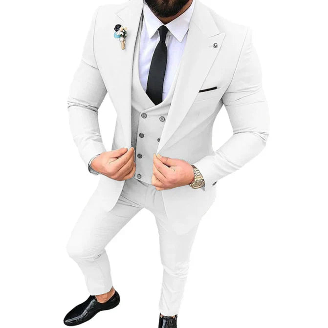 Łukasz | Trzyczęściowy Garnitur Slim Fit dla Mężczyzn
