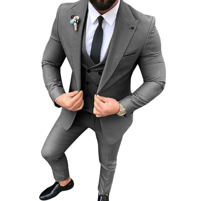 Łukasz | Trzyczęściowy Garnitur Slim Fit dla Mężczyzn
