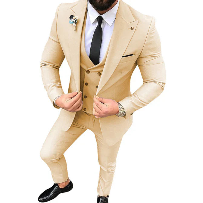 Łukasz | Trzyczęściowy Garnitur Slim Fit dla Mężczyzn