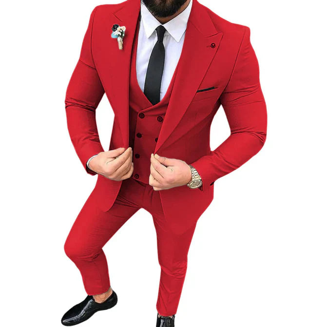 Łukasz | Trzyczęściowy Garnitur Slim Fit dla Mężczyzn