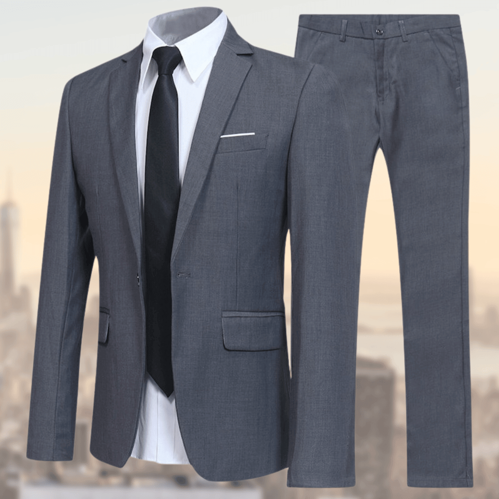 Stefan | Garnitur Slim Fit Dwuczęściowy Biznesowy dla Mężczyzn
