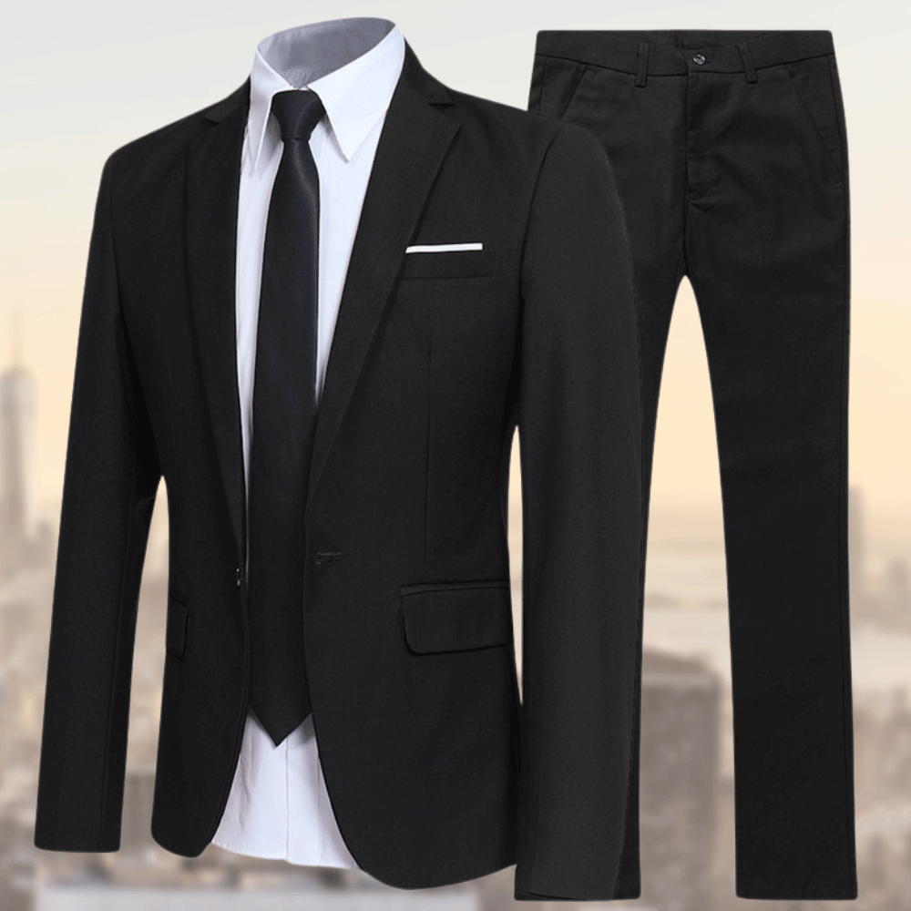 Stefan | Garnitur Slim Fit Dwuczęściowy Biznesowy dla Mężczyzn