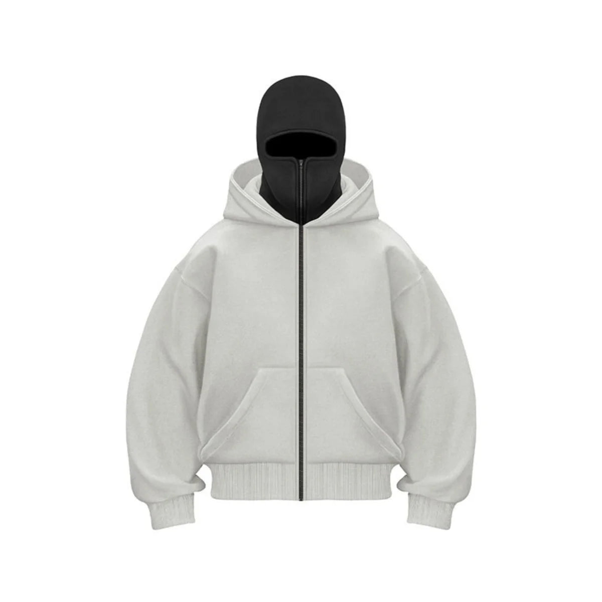 Feliks | Mężczyzna Oversized Pełny Zamek Casual Bluza
