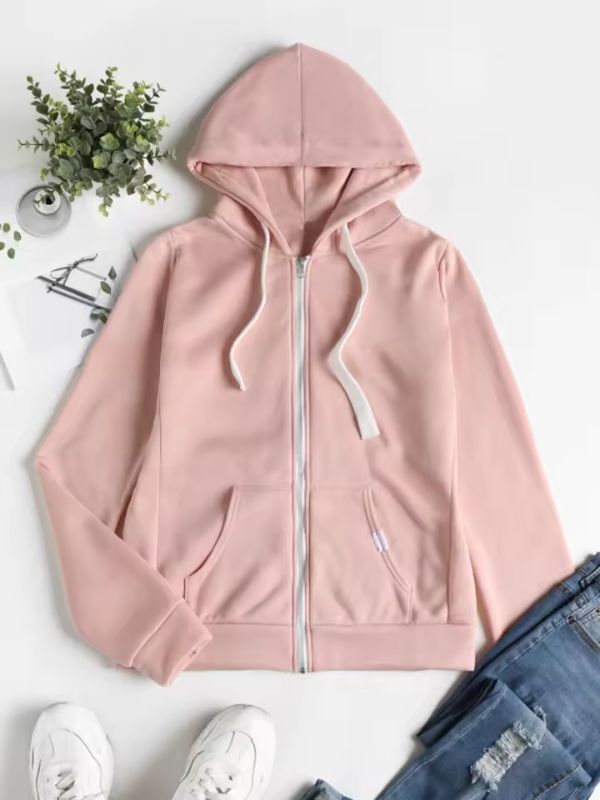 Tamara | Kobieta Nowoczesny Zamek Zamknięcie Casual Bluzy z Kapturem