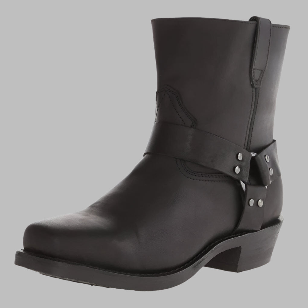 Kacper | Męskie Codzienne Buty Western z Uprzężą