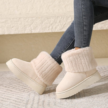 Magdalena | Damskie wsuwane buty z futerkiem