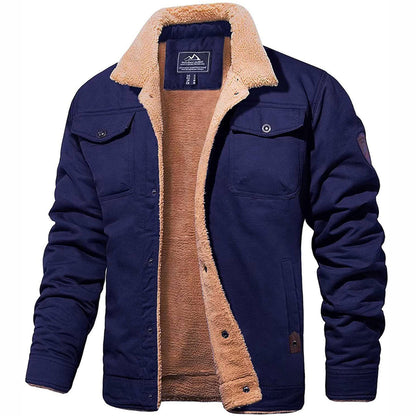 Zenon | Męska Kurtka Sherpa z Podszyciem Fleece