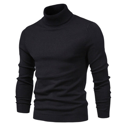 Krystian | Męski stylowy sweter slim fit z golfem