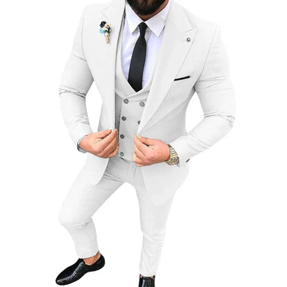Łukasz | Trzyczęściowy Garnitur Slim Fit dla Mężczyzn