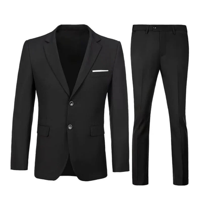 Roman | Garnitur Slim Fit Marynarka i Spodnie Męskie