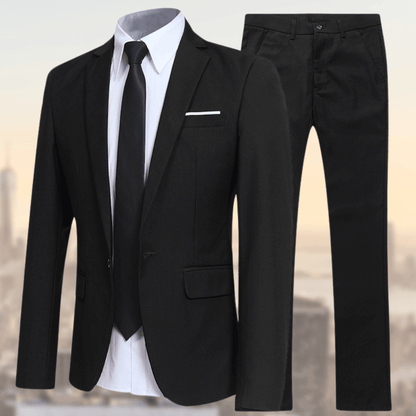 Stefan | Garnitur Slim Fit Dwuczęściowy Biznesowy dla Mężczyzn