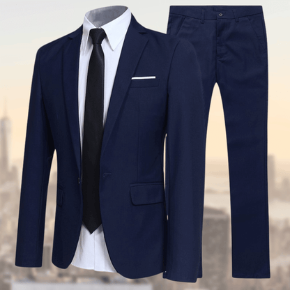 Stefan | Garnitur Slim Fit Dwuczęściowy Biznesowy dla Mężczyzn