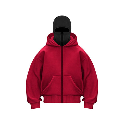 Feliks | Mężczyzna Oversized Pełny Zamek Casual Bluza