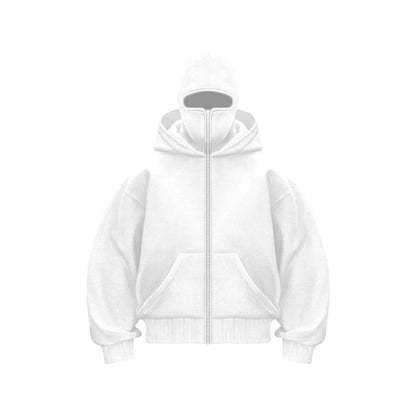 Feliks | Mężczyzna Oversized Pełny Zamek Casual Bluza