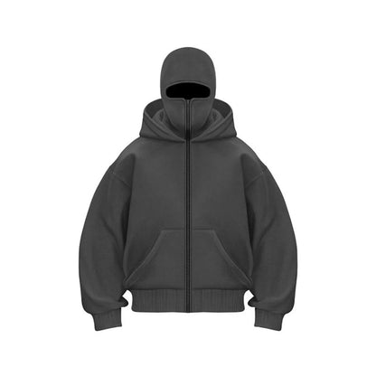 Feliks | Mężczyzna Oversized Pełny Zamek Casual Bluza