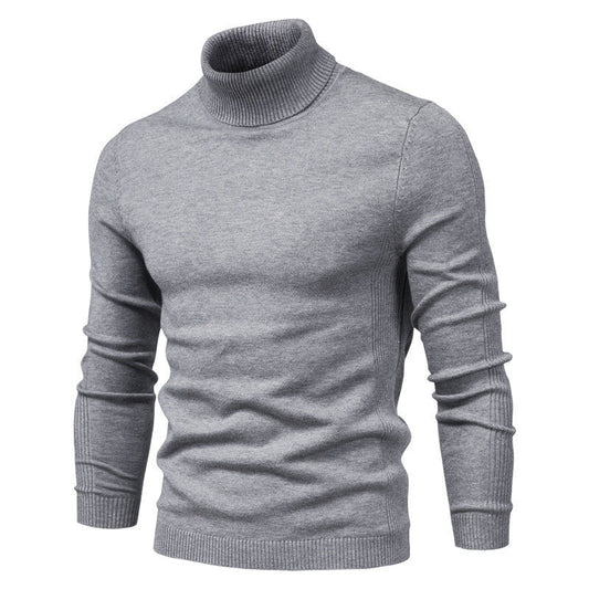 Krystian | Męski stylowy sweter slim fit z golfem