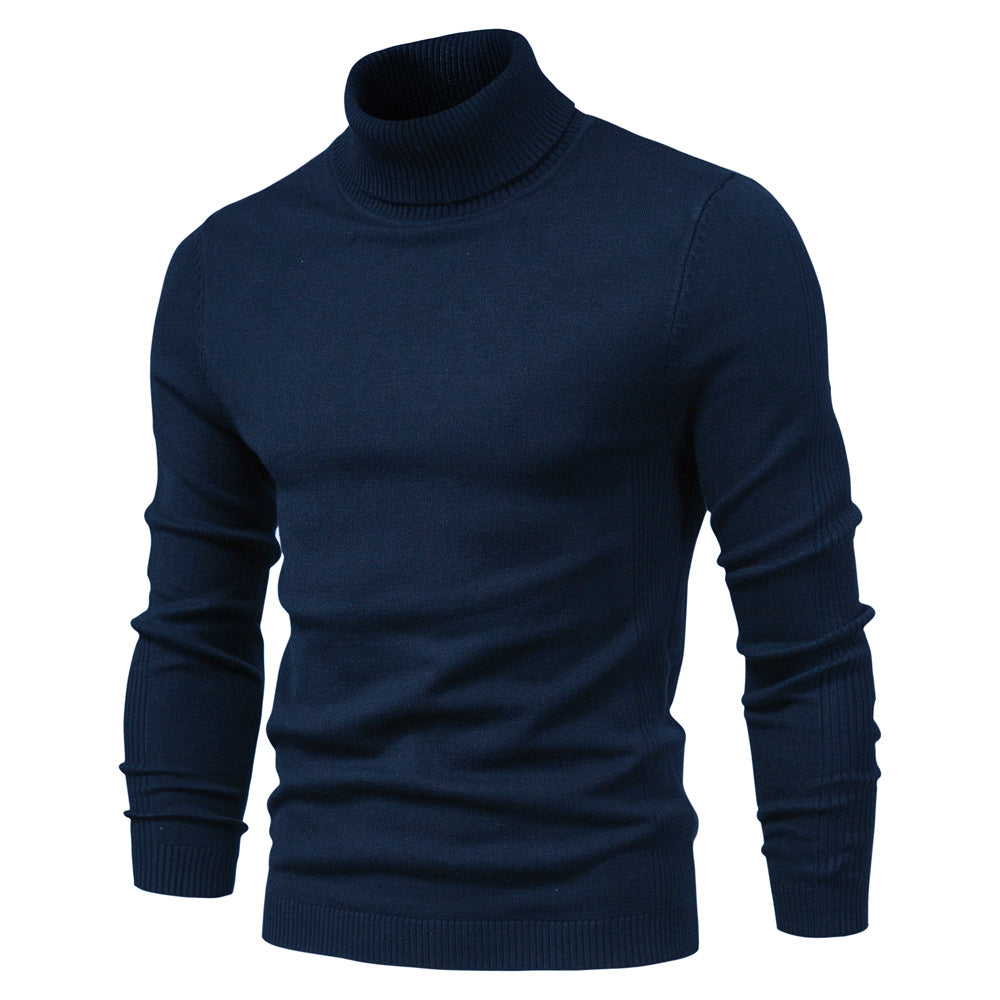 Krystian | Męski stylowy sweter slim fit z golfem