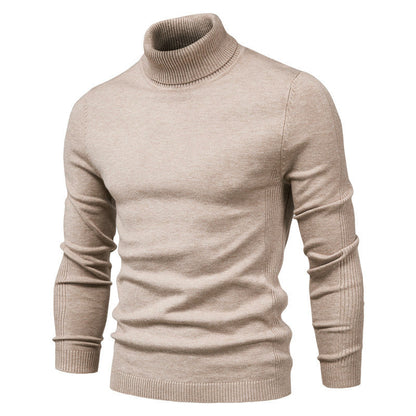 Krystian | Męski stylowy sweter slim fit z golfem