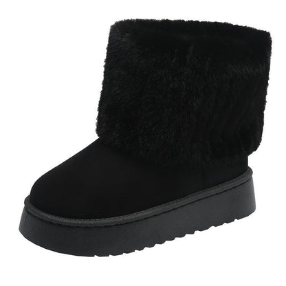 Magdalena | Damskie wsuwane buty z futerkiem