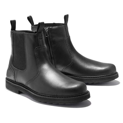 Mariusz | Męskie modne botki Chelsea na slip-on